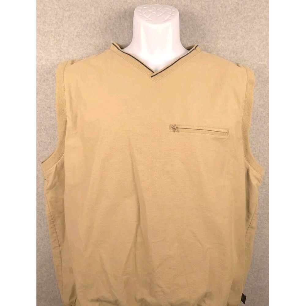 Polo Golf Ralph Lauren Mens Mesh Lined Vest Large Beige